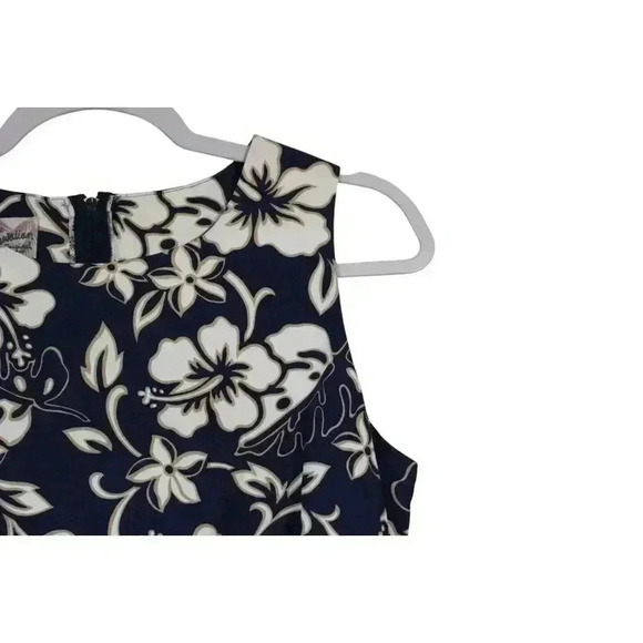 Vintage Hilo Hattie Dress Size 12 Hawaiian Floral 100% Cotton Travel Vacation - Picture 6 of 11